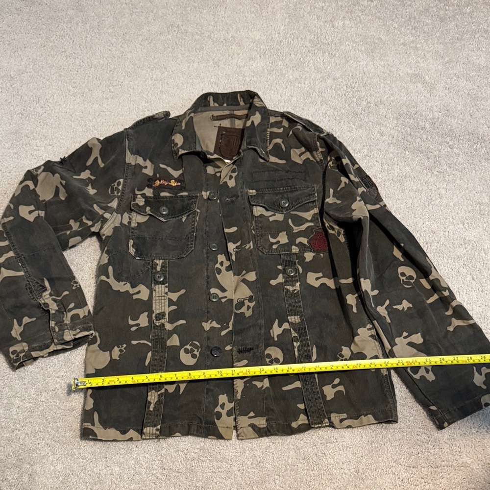 Men's Skull Pattern Military Jacket